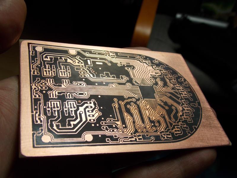 Thermotransfered PCB layout